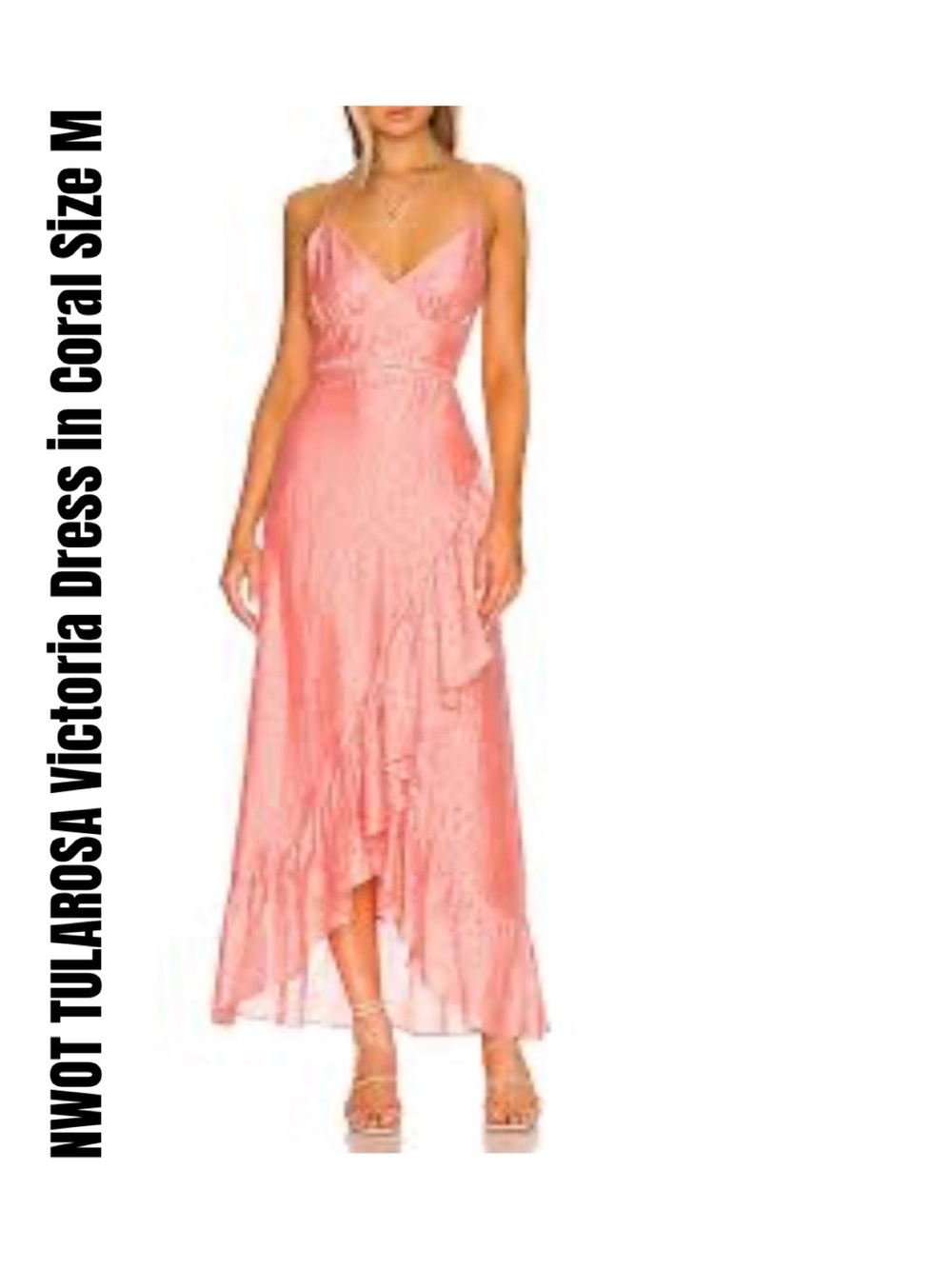 TULAROSA Victoria Dress in Coral Size M
